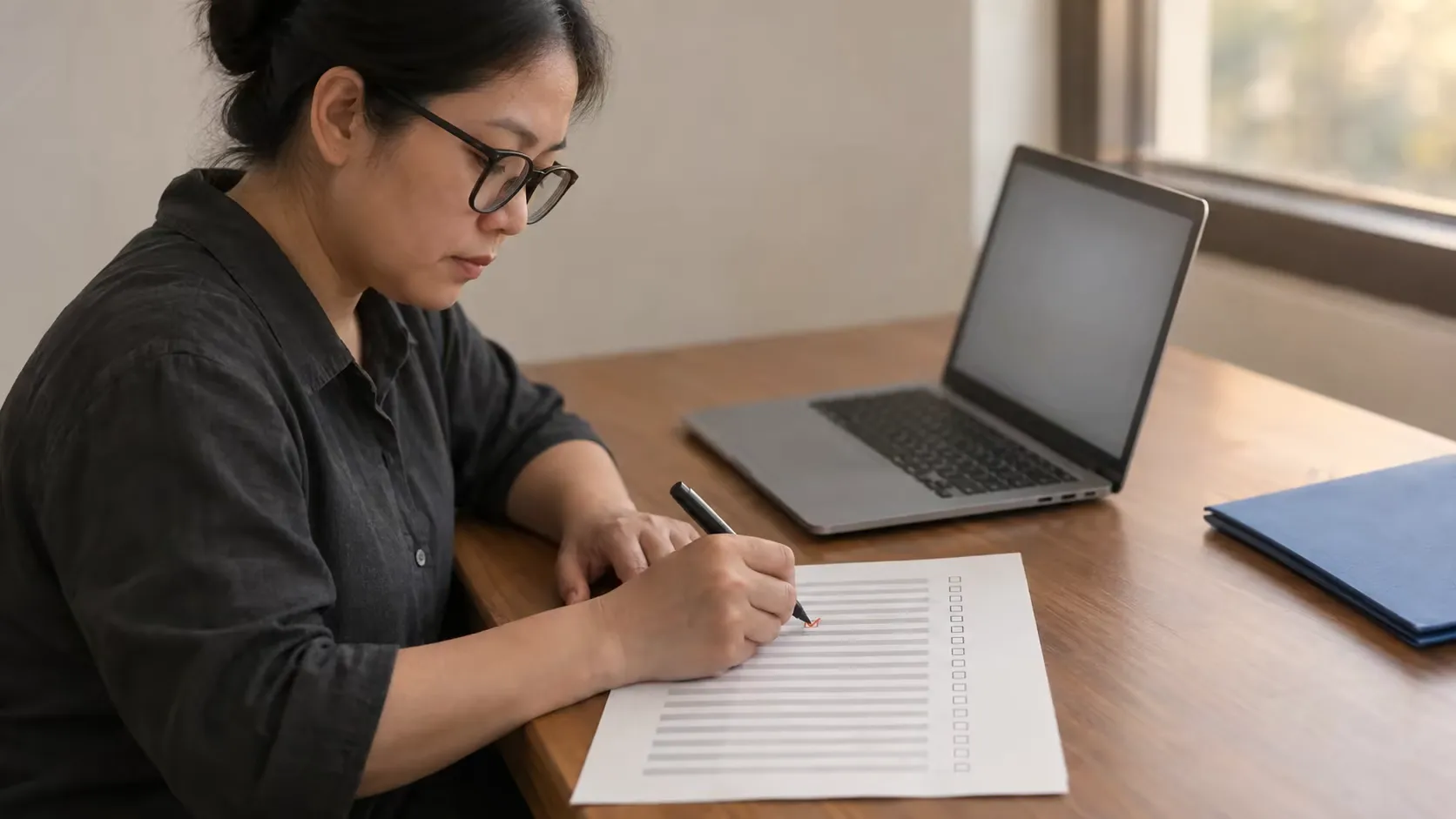 Satu baris piutang dicentang tangan sebelum reminder dikirim